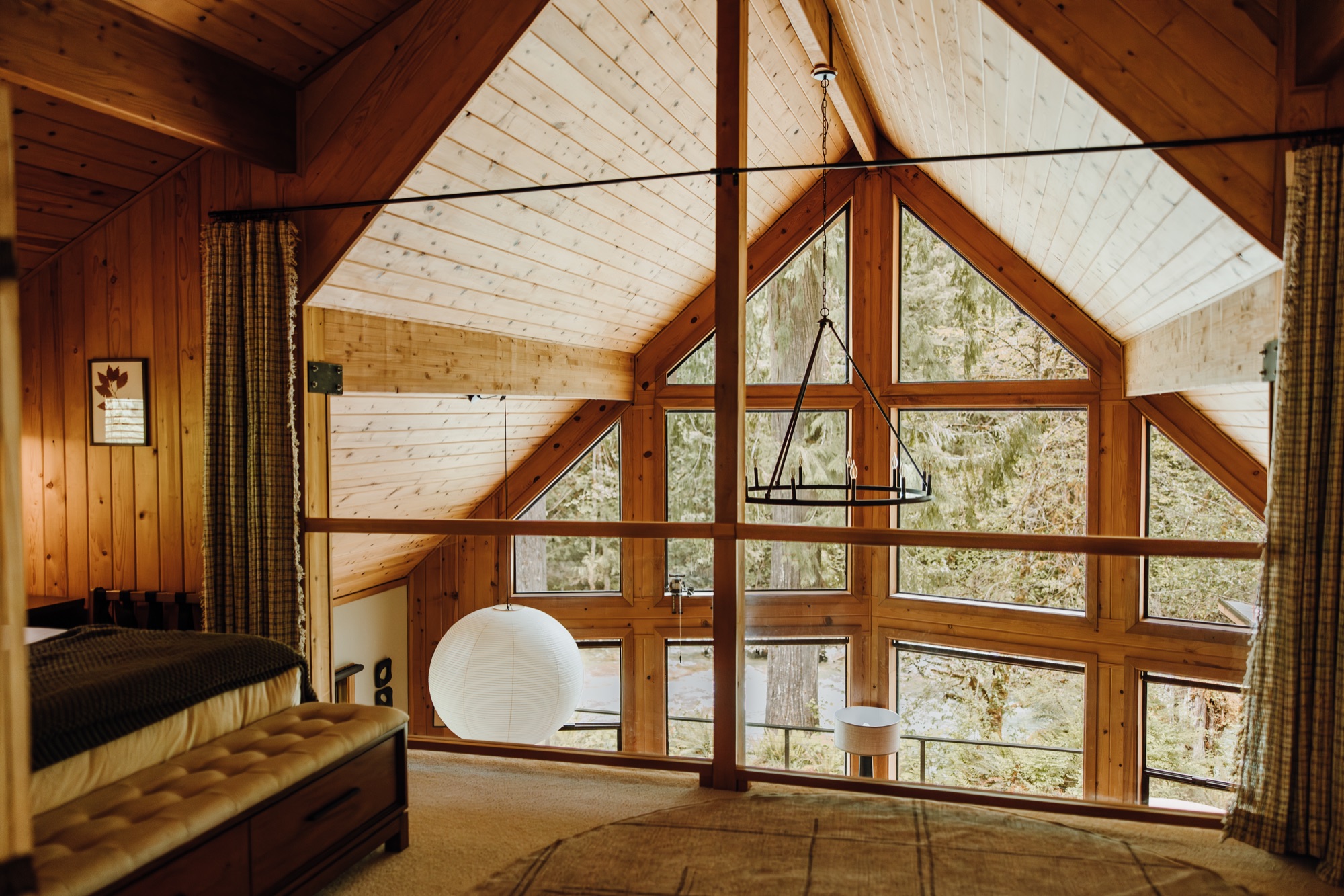 Light-filled A-frame loft